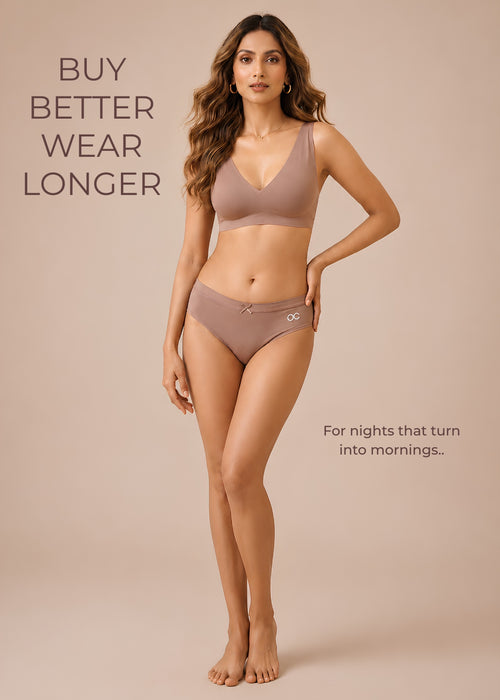 Seamless Comfort Hipster Brief – Mauve