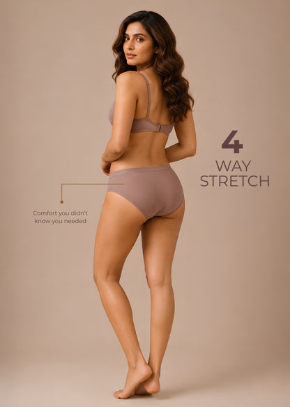 Seamless Comfort Hipster Brief – Mauve