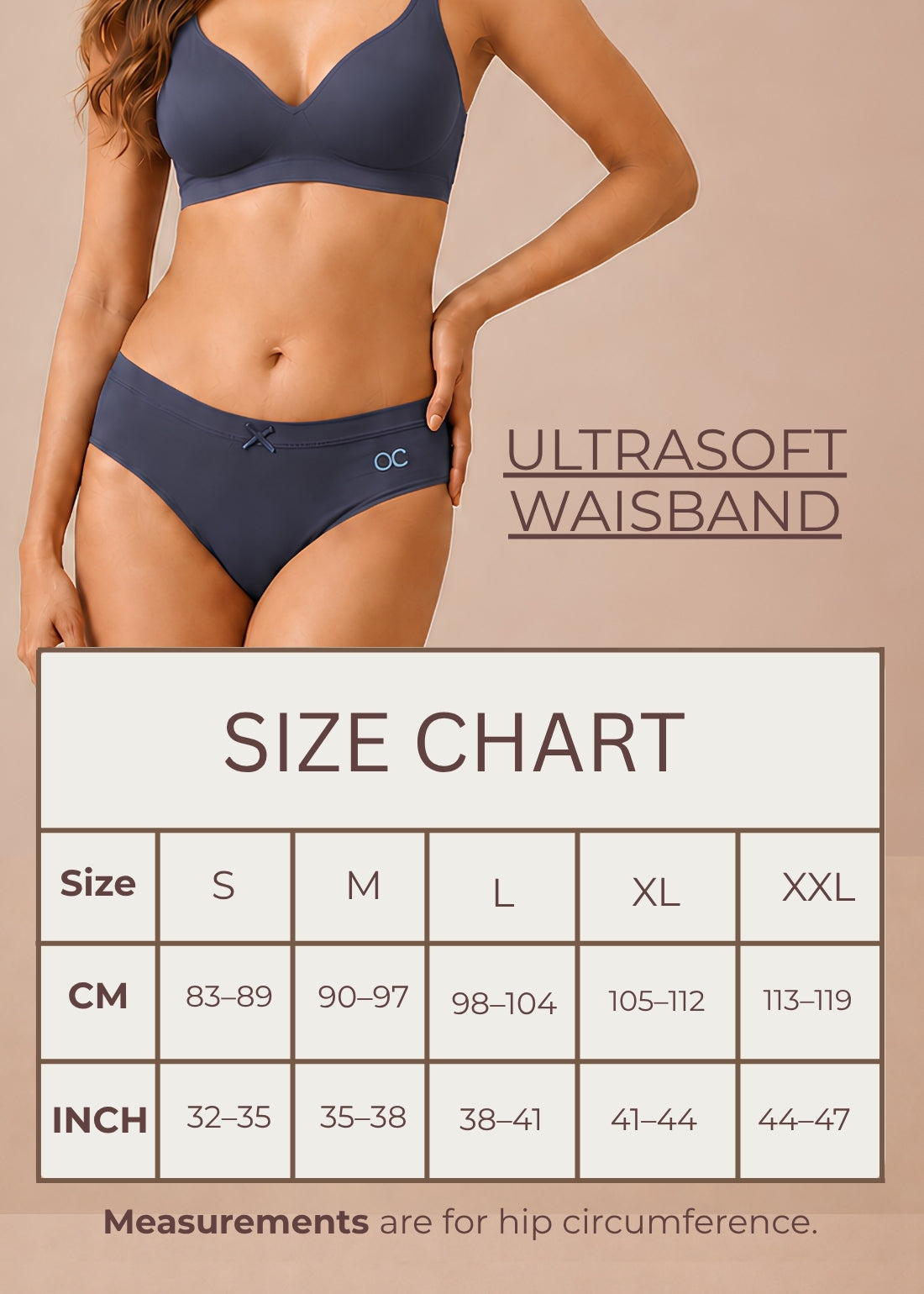 Seamless Comfort Hipster Brief – Navy Blue
